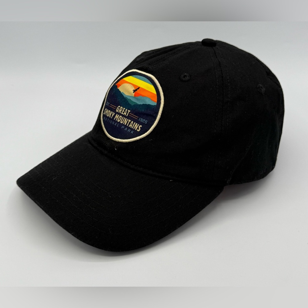 Great Smokey Mountains National Park Foundation Black Twill Snapback Hat